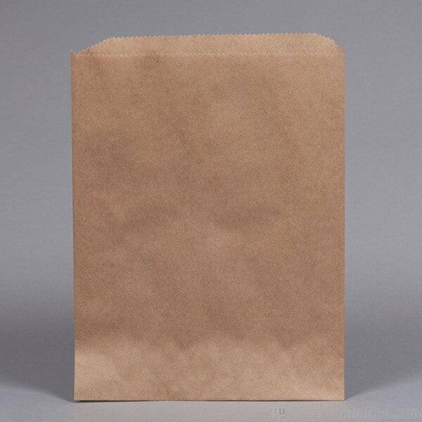 Flat Merchandise Bags. Natural Kraf
